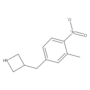 3-[(3-Methyl-4-nitrophenyl)methyl]azetidine Structure