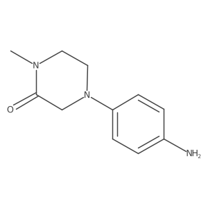 4-(4-Aminophenyl)-1-methylpiperazin-2-one结构式