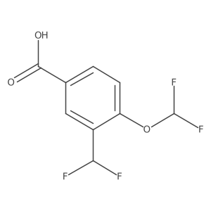 4-(Difluoromethoxy)-3-(difluoromethyl)benzoic acid Structure