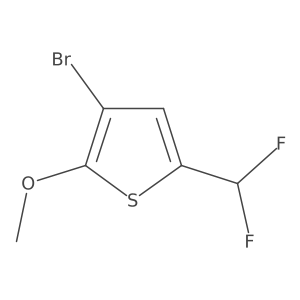 3-Bromo-5-(difluoromethyl)-2-methoxythiophene Structure