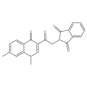1,3-dioxo-2,3-dihydro-1H-isoindol-2-yl 1,7-dimethyl-4-oxo-1,4-dihydro-1,8-naphthyridine-3-carboxylate Structure