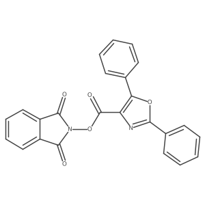 1,3-dioxo-2,3-dihydro-1H-isoindol-2-yl 2,5-diphenyl-1,3-oxazole-4-carboxylate结构式