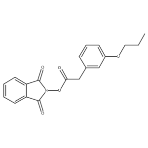 1,3-dioxo-2,3-dihydro-1H-isoindol-2-yl 2-(3-propoxyphenyl)acetate Structure