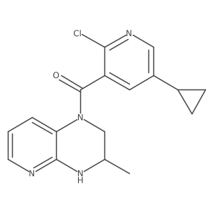 2-chloro-5-cyclopropyl-3-{3-methyl-1H,2H,3H,4H-pyrido[2,3-b]pyrazine-1-carbonyl}pyridine Structure