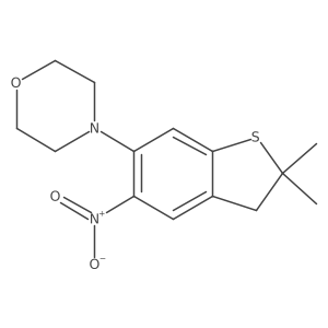 4-(2,3-Dihydro-2,2-dimethyl-5-nitrobenzo[b]thien-6-yl)morpholine Structure