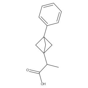(R)-2-(3-Phenylbicyclo[1.1.1]pentan-1-yl)propanoic acid Structure
