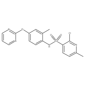 2-chloro-6-methyl-N-[2-methyl-4-(pyrimidin-2-yloxy)phenyl]pyridine-3-sulfonamide Structure