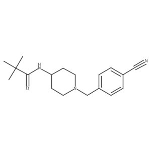 N-{1-[(4-cyanophenyl)methyl]piperidin-4-yl}-2,2-dimethylpropanamide结构式
