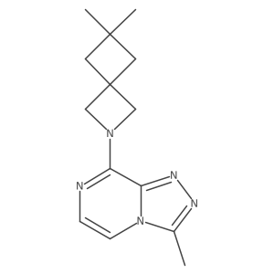 6,6-Dimethyl-2-{3-methyl-[1,2,4]triazolo[4,3-a]pyrazin-8-yl}-2-azaspiro[3.3]heptane Structure
