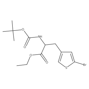 Ethyl 3-(5-bromothiophen-3-yl)-2-{[(tert-butoxy)carbonyl]amino}propanoate Structure
