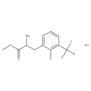 Methyl2-amino-3-[2-fluoro-3-(trifluoromethyl)phenyl]propanoatehydrochloride结构式