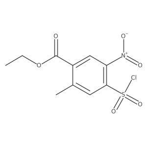 Ethyl 4-chlorosulfonyl-2-methyl-5-nitrobenzoate结构式