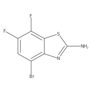 4-Bromo-6,7-difluorobenzo[d]thiazol-2-amine结构式