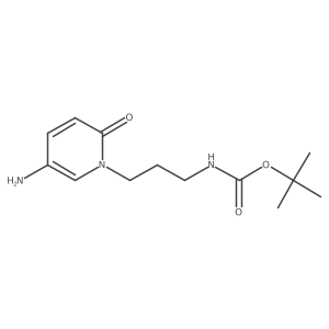 tert-butyl N-[3-(5-amino-2-oxo-1,2-dihydropyridin-1-yl)propyl]carbamate Structure