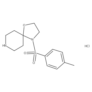 4-(4-Methylbenzenesulfonyl)-1-oxa-4,8-diazaspiro[4.5]decane hydrochloride结构式