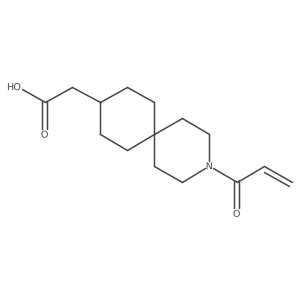 2-(3-Prop-2-enoyl-3-azaspiro[5.5]undecan-9-yl)acetic acid结构式
