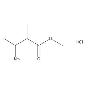 (2R,3R)-Methyl 3-amino-2-methylbutanoate hydrochloride结构式