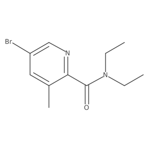 5-Bromo-N,N-diethyl-3-methylpicolinamide Structure