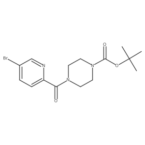 4-(5-Bromo-pyridine-2-carbonyl)-piperazine-1-carboxylic acid tert-butyl ester结构式