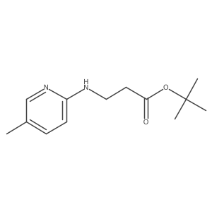 Tert-butyl 3-[(5-methylpyridin-2-yl)amino]propanoate Structure