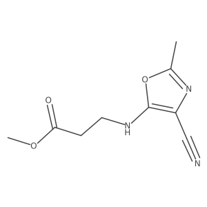 Methyl 3-[(4-cyano-2-methyl-1,3-oxazol-5-yl)amino]propanoate Structure