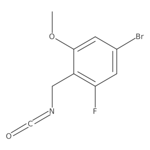 5-Bromo-1-fluoro-2-(isocyanatomethyl)-3-methoxybenzene Structure