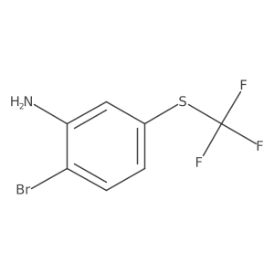 2-Bromo-5-((trifluoromethyl)thio)aniline Structure