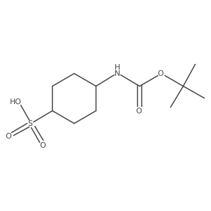 4-{[(Tert-butoxy)carbonyl]amino}cyclohexane-1-sulfonic acid结构式