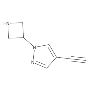 1-(azetidin-3-yl)-4-ethynyl-1H-pyrazole Structure