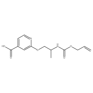 2-(2-{[(Prop-2-en-1-yloxy)carbonyl]amino}propoxy)pyridine-4-carboxylic acid Structure