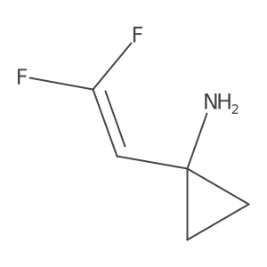 1-(2,2-Difluorovinyl)cyclopropan-1-amine结构式