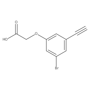 2-(3-Bromo-5-ethynylphenoxy)acetic acid Structure