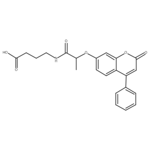 4-({2-[(2-oxo-4-phenyl-2H-chromen-7-yl)oxy]propanoyl}amino)butanoic acid Structure
