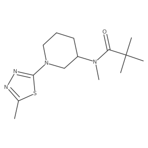 N,2,2-trimethyl-N-[1-(5-methyl-1,3,4-thiadiazol-2-yl)piperidin-3-yl]propanamide Structure