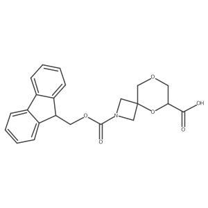 2-{[(9H-fluoren-9-yl)methoxy]carbonyl}-5,8-dioxa-2-azaspiro[3.5]nonane-6-carboxylic acid Structure