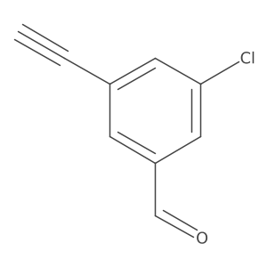 3-Chloro-5-ethynylbenzaldehyde Structure