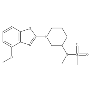 N-[1-(4-methoxy-1,3-benzothiazol-2-yl)piperidin-3-yl]-N-methylmethanesulfonamide Structure