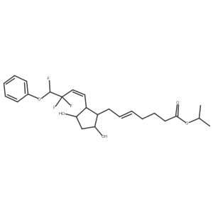 (Z)-Isopropyl 7-((1R,2R,3R,5S)-3,5-dihydroxy-2-((E)-3,3,4-trifluoro-4-phenoxybut-1-en-1-yl)cyclopentyl)hept-5-enoate Structure