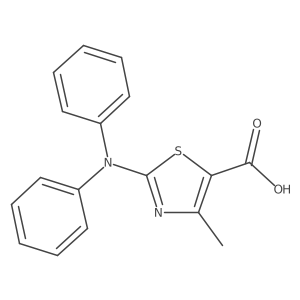 2-(Diphenylamino)-4-methyl-1,3-thiazole-5-carboxylic acid Structure