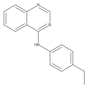 N-(4-Ethylphenyl)-4-quinazolinamine Structure