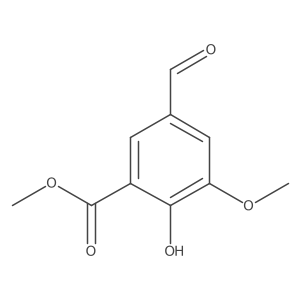 Methyl 5-formyl-2-hydroxy-3-methoxybenzoate结构式