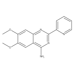 4-Amino-6,7-dimethoxy-2-(2-pyridyl)quinazoline结构式