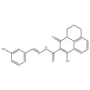 7-hydroxy-N'-[(E)-(3-hydroxyphenyl)methylidene]-5-oxo-2,3-dihydro-1H,5H-pyrido[3,2,1-ij]quinoline-6-carbohydrazide Structure