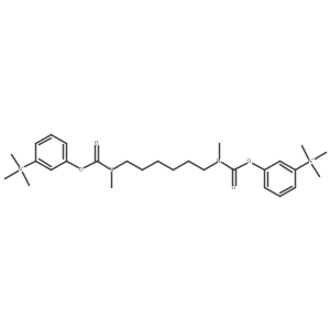 Benzenaminium, 3,3a(2)-[1,6-hexanediylbis[(methylimino)carbonyloxy]]bis[N,N,N-trimethyl- Structure