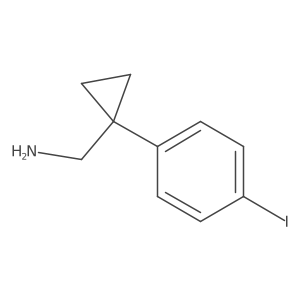 (1-(4-Iodophenyl)cyclopropyl)methanamine Structure