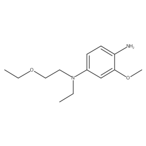 N4-(2-Ethoxyethyl)-N4-ethyl-2-methoxy-1,4-benzenediamine结构式