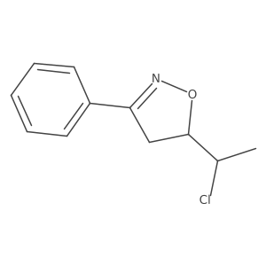 5-(1-Chloroethyl)-3-phenyl-4,5-dihydro-1,2-oxazole Structure