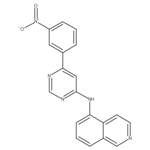 N-[6-(3-nitrophenyl)-4-pyrimidinyl]-5-isoquinolinamine结构式