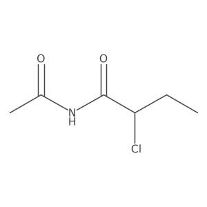N-acetyl-2-chlorobutanamide Structure