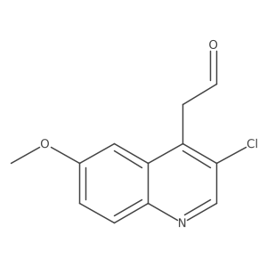 2-(3-Chloro-6-methoxyquinolin-4-yl)acetaldehyde Structure
